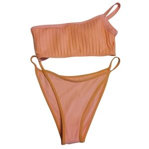 New L*Space Swimsuit Set Tommy Bitsy Bikini Bottom and  Axel Top Size XS